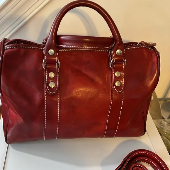 I MEDICI FIRENZE GENUINE ITALIAN LEATHER SATCHEL BAG